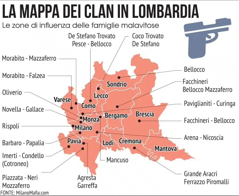 ‘Ndrangheta, in Lombardia 25 locali’