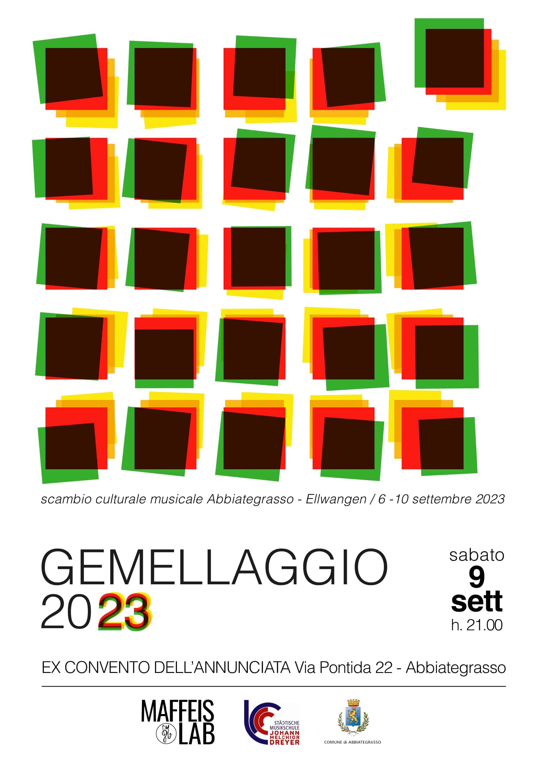 Abbiategrasso: gemellaggio musicale Maffeis Lab-Ellwangen, sabato concerto in Annunciata