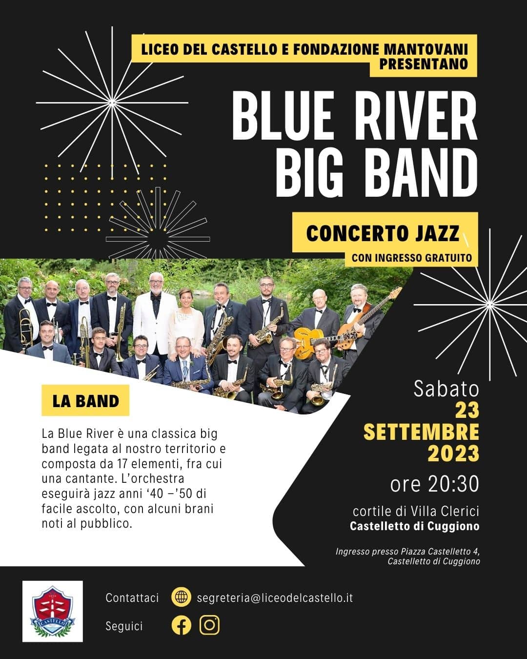 Cuggiono, sabato concerto jazz a Villa Clerici di Castelletto
