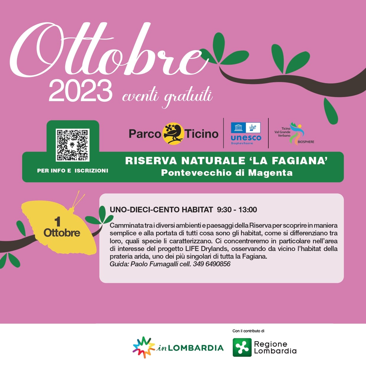 Autunno nel Parco del Ticino: da domenica 1 tante opportunità di assaporare la Bellezza