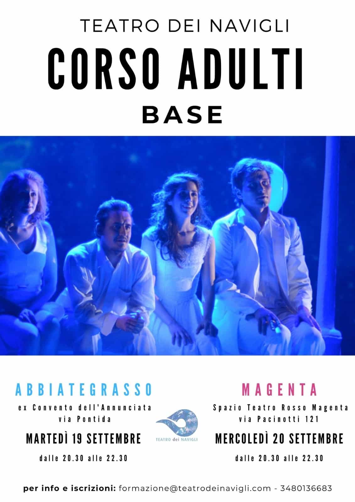 Magenta-Abbiategrasso: ripartono i corsi col Teatro dei Navigli