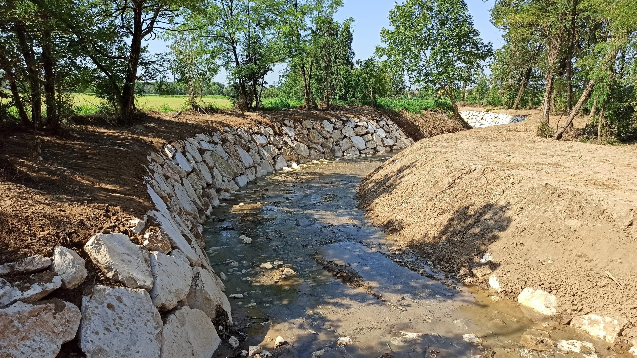 Difesa del territorio, Nord Milano: ultimati i lavori sul torrente Trobbia a Masate