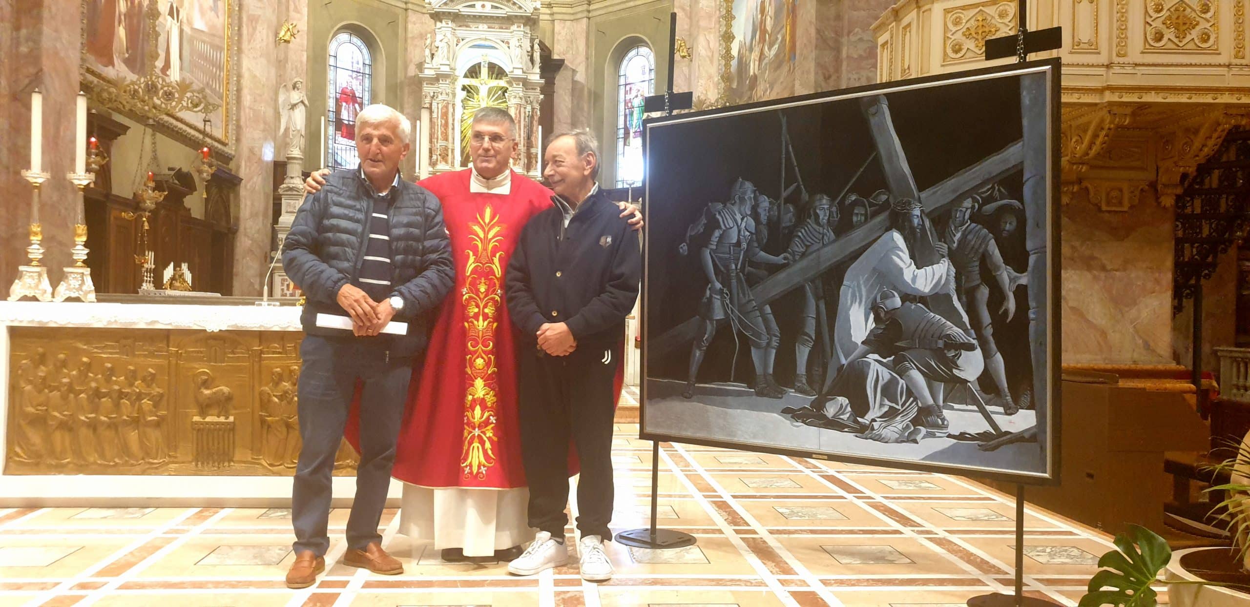Magenta, la Passione di Cristo donato da Volmer Schiorlin alla Basilica di San Martino