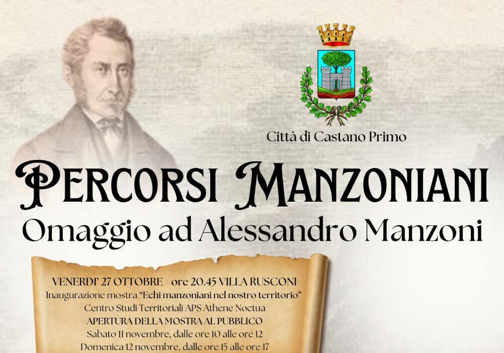 Castano Primo rende omaggio ad Alessandro Manzoni