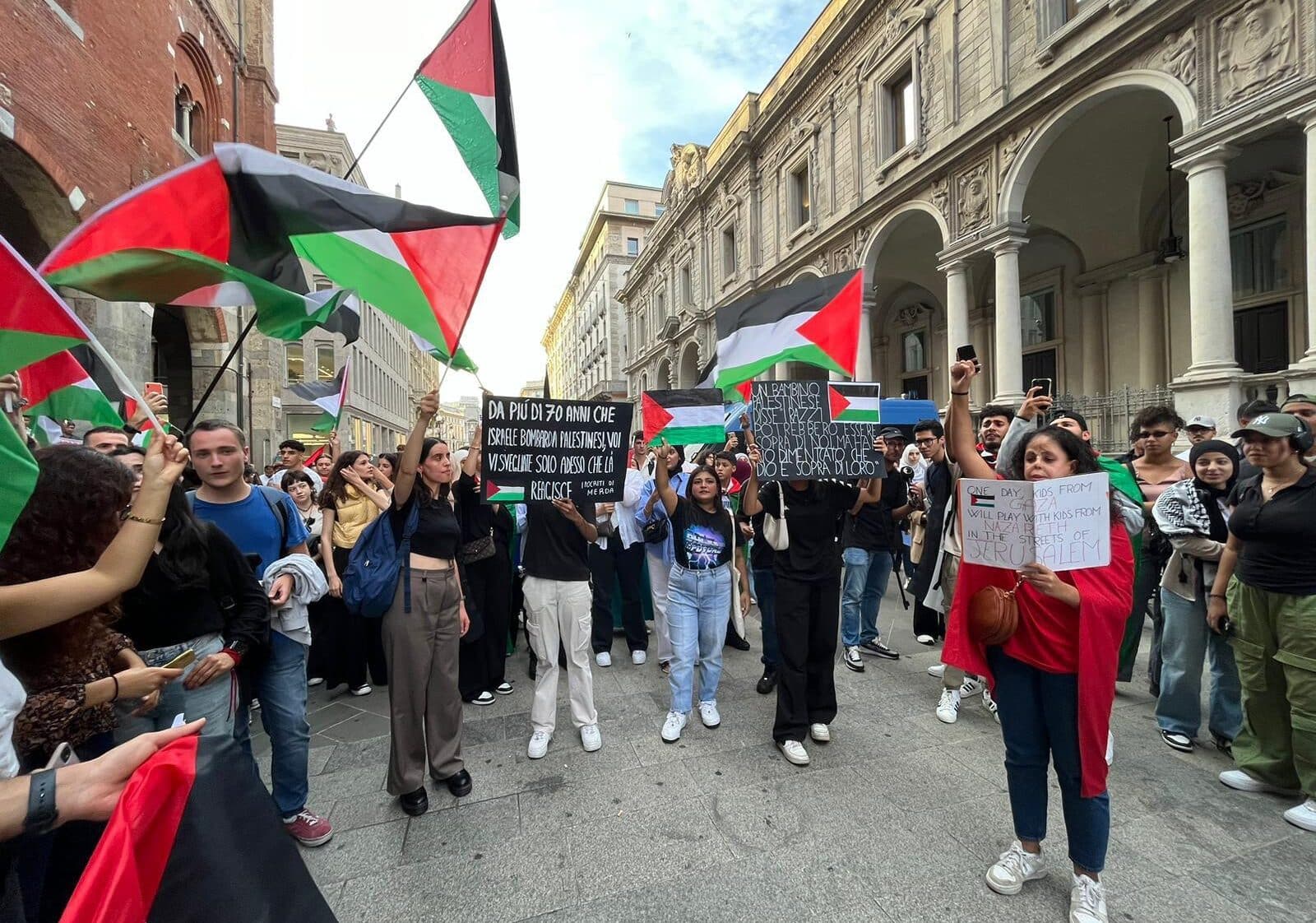 Milano, al corteo pro Palestina spunta un ex brigatista