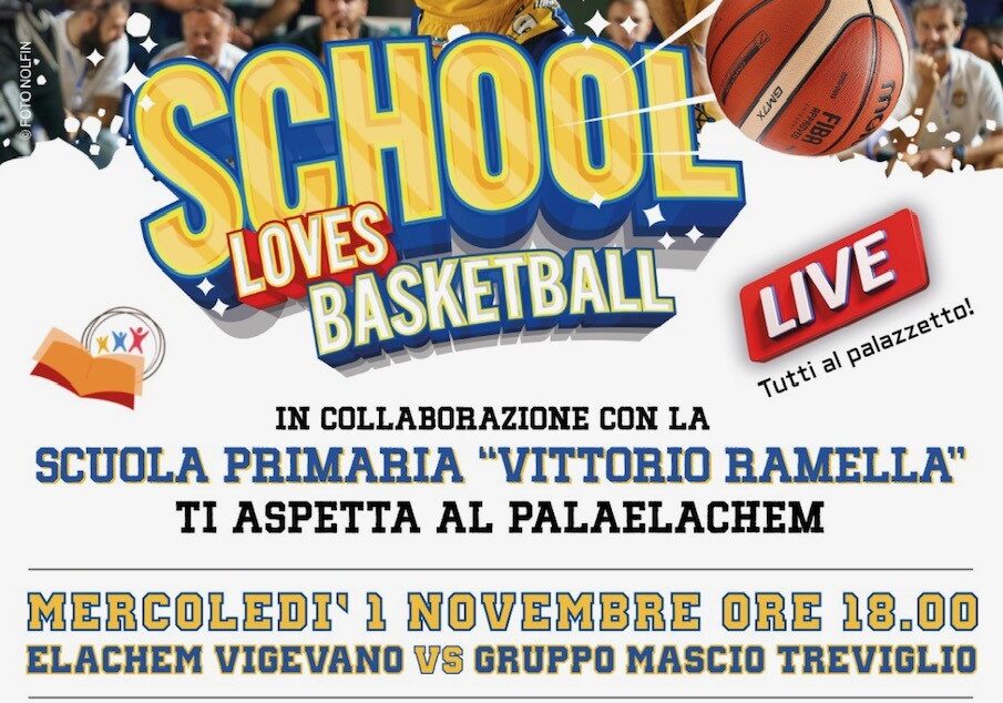 L’1 novembre arrivano “Vigevano c’è per Soleterre” e “School Loves Basketball”