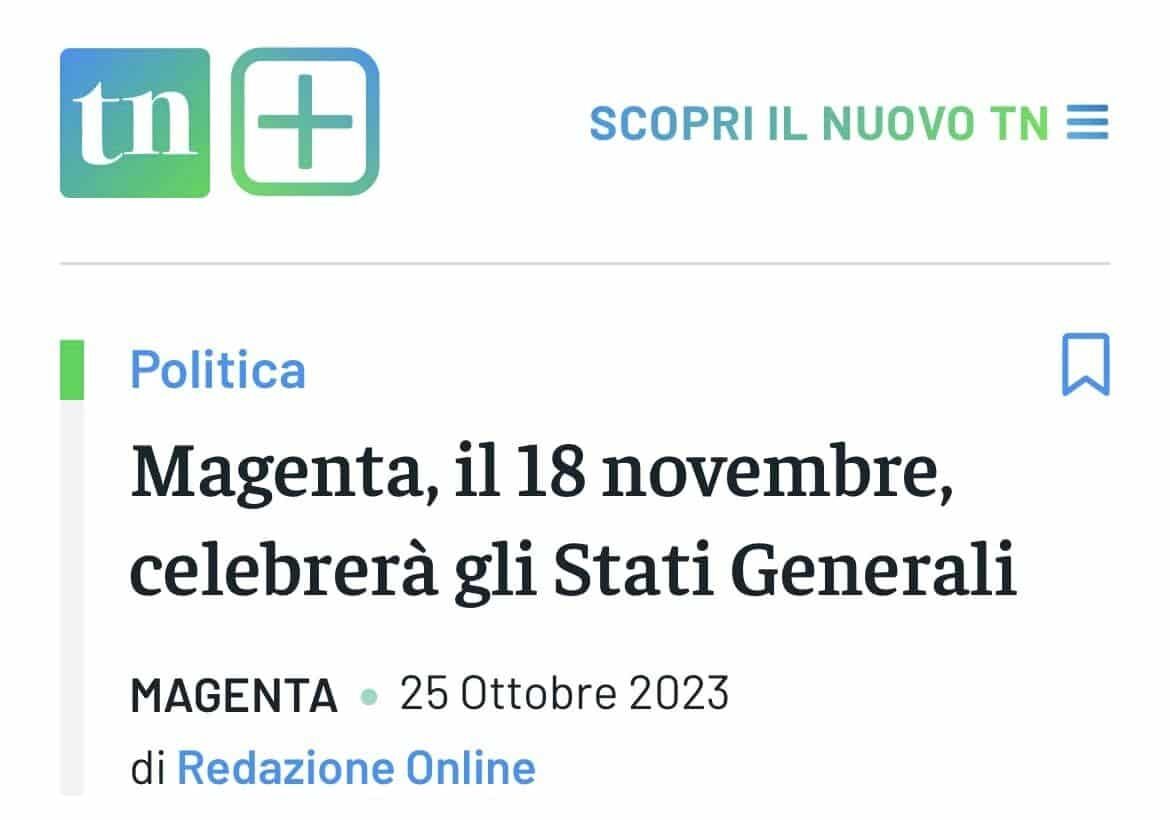 Avviso ai naviganti (e alle forze politiche e democratiche): Ticino Notizie non è l’ufficio stampa del Comune di Magenta. Ergo..