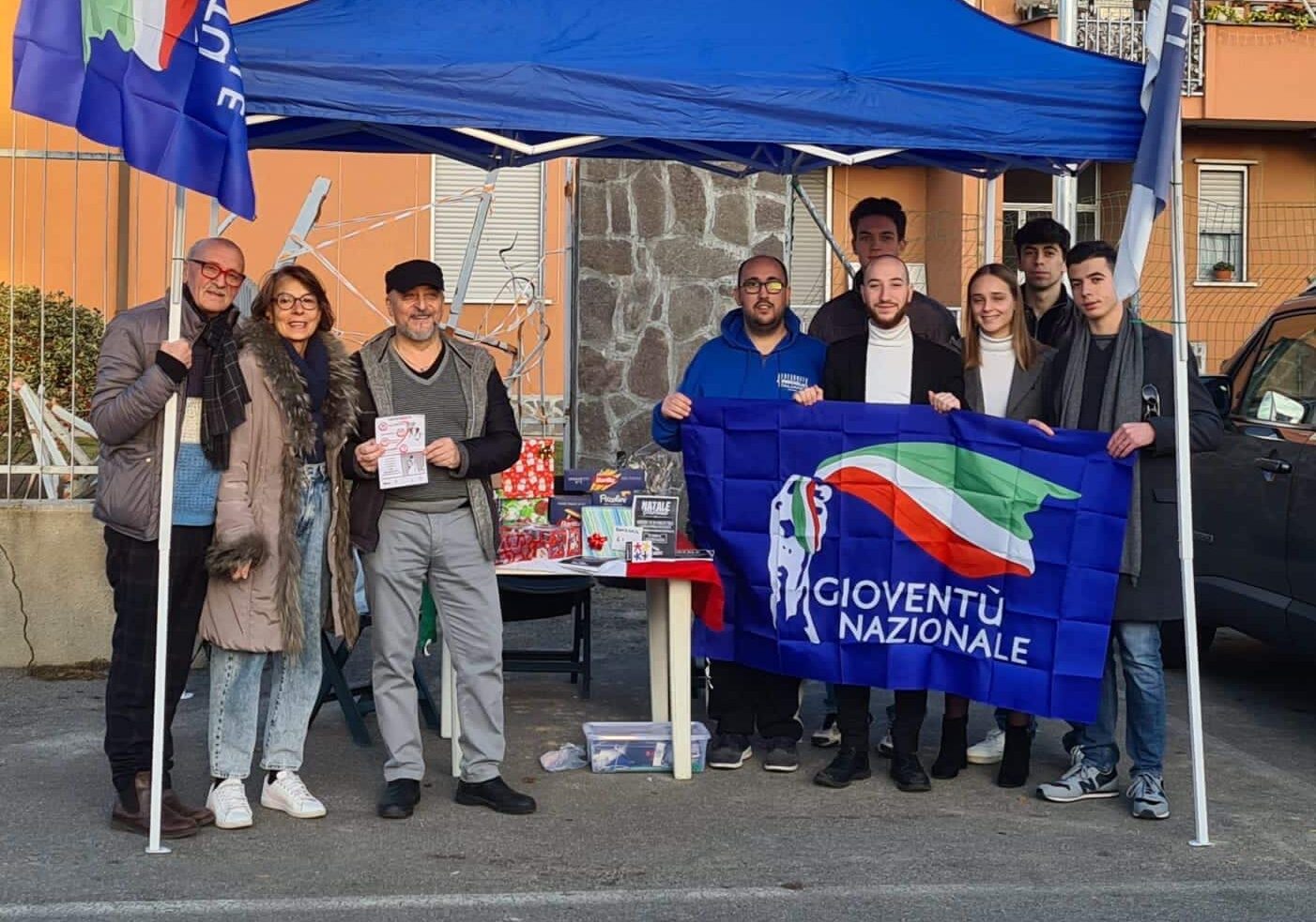 Gioventù Nazionale Altomilanese, raccolta di beni alimentari pro famiglie in difficoltà