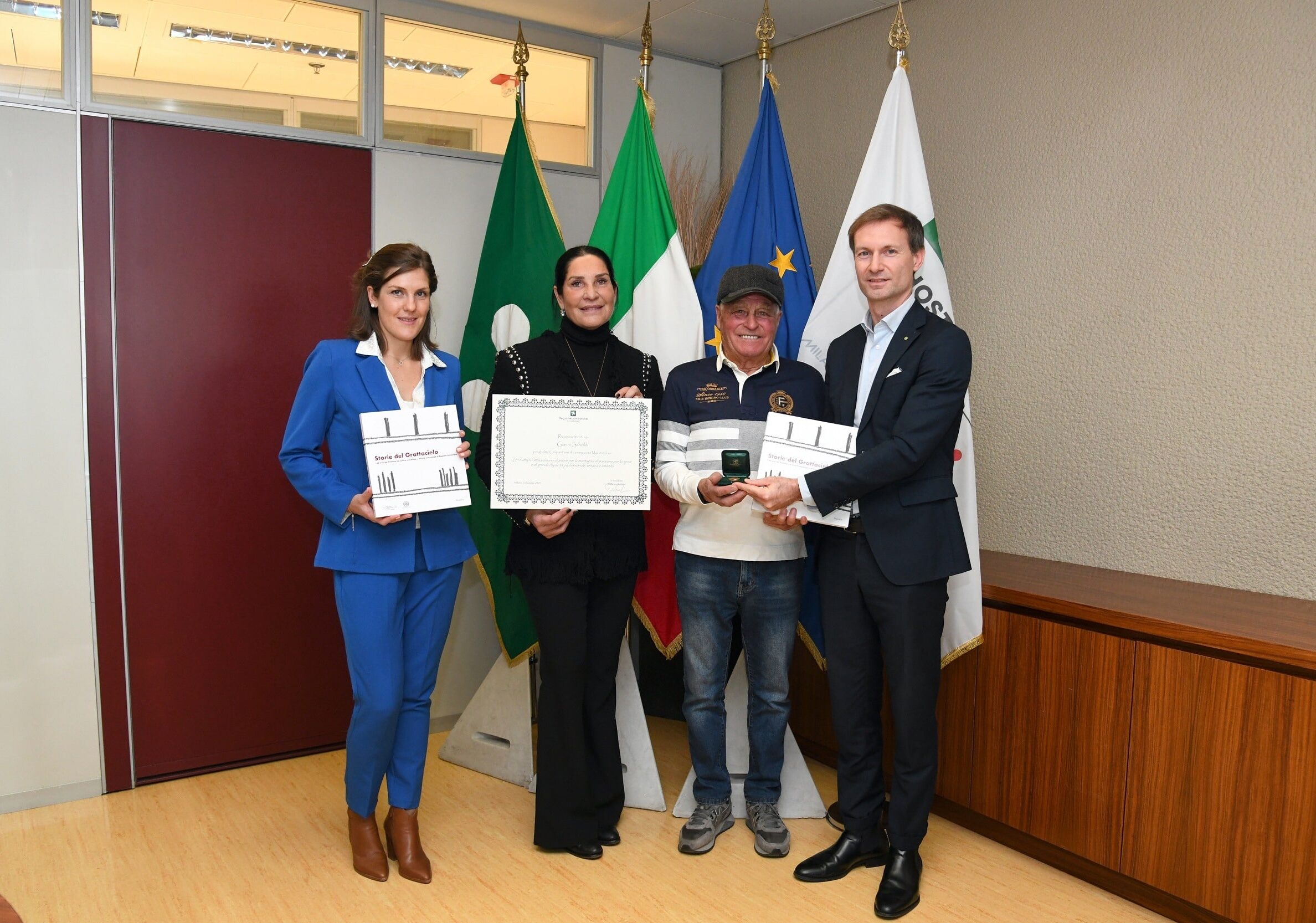 Regione premia il maestro di sci più anziano della Lombardia: ha 91 anni