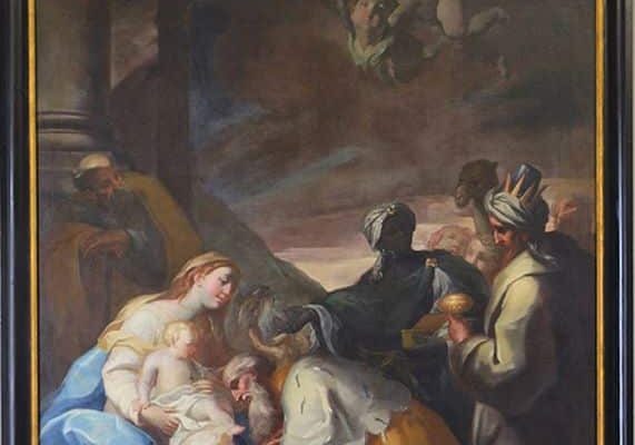 L’Adorazione del Magi esposta nella chiesa parrocchiale di Nosate