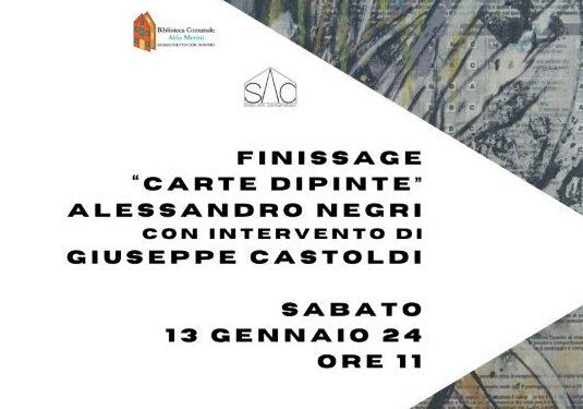 Robecchetto con Induno: Finissage “Carte Dipinte” di Alessandro Negri