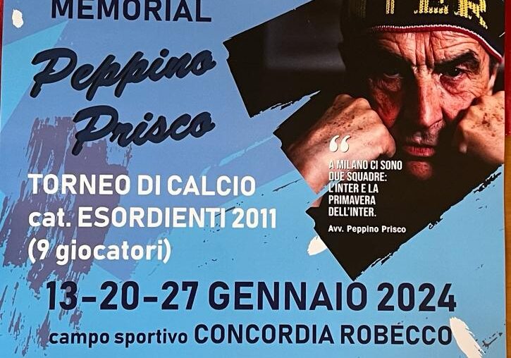 Robecco sul Naviglio: torna il Memorial Peppino Prisco con l’Inter Club Magenta