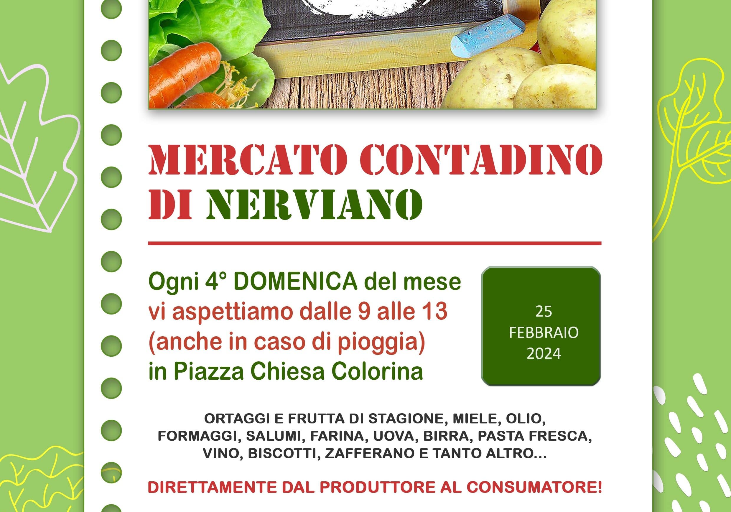 Il Mercato Contadino a Nerviano domenica 25 febbraio