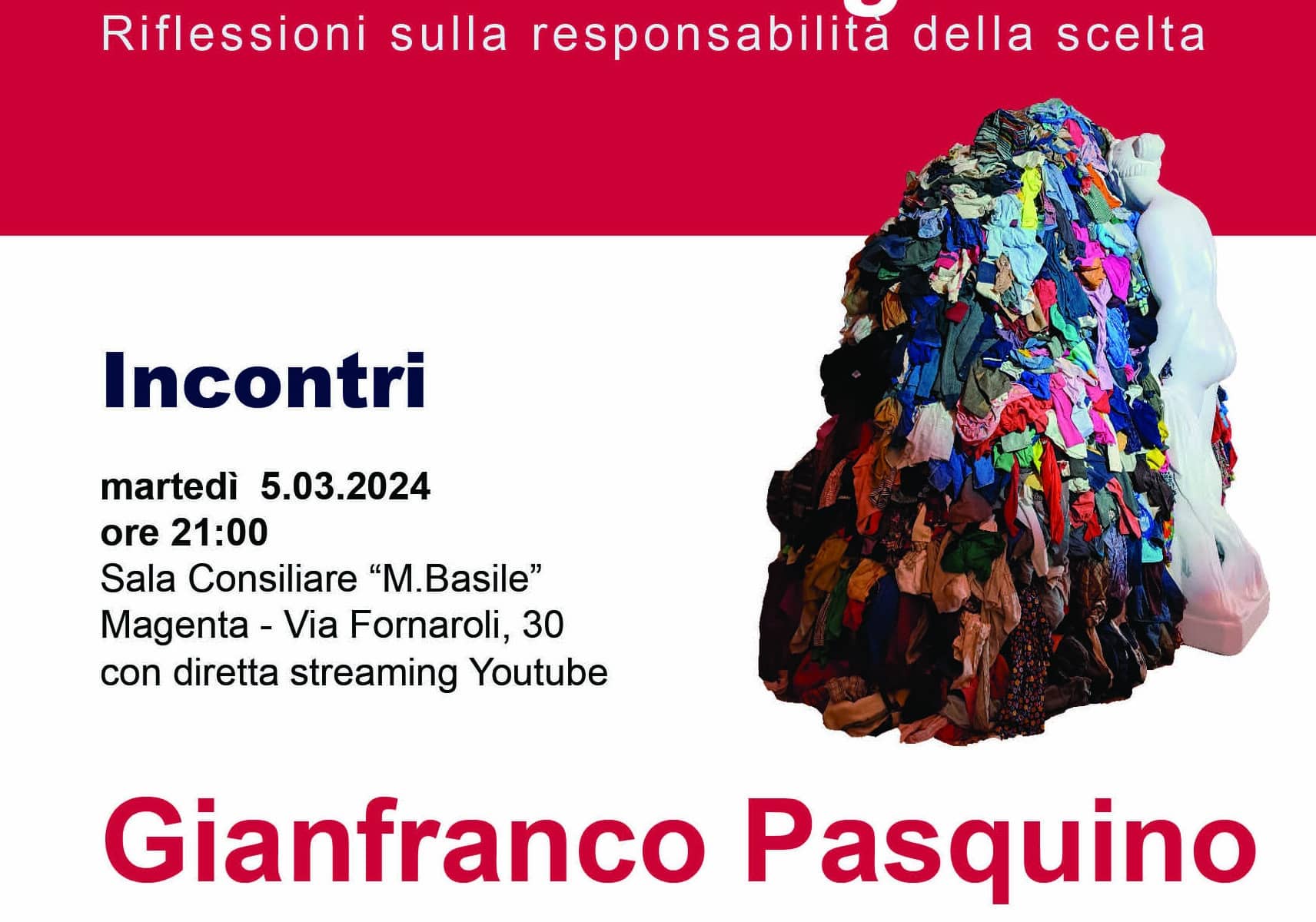 Magenta. UrbanaMente Cultura. “Democrazia in crisi?  La responsabilità politica”