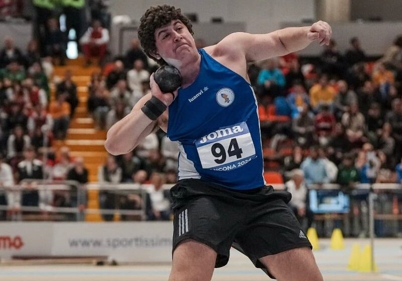 Boffalora sopra Ticino: Riccardo Asperges campione italiano indoor under 18 nel lancio del peso