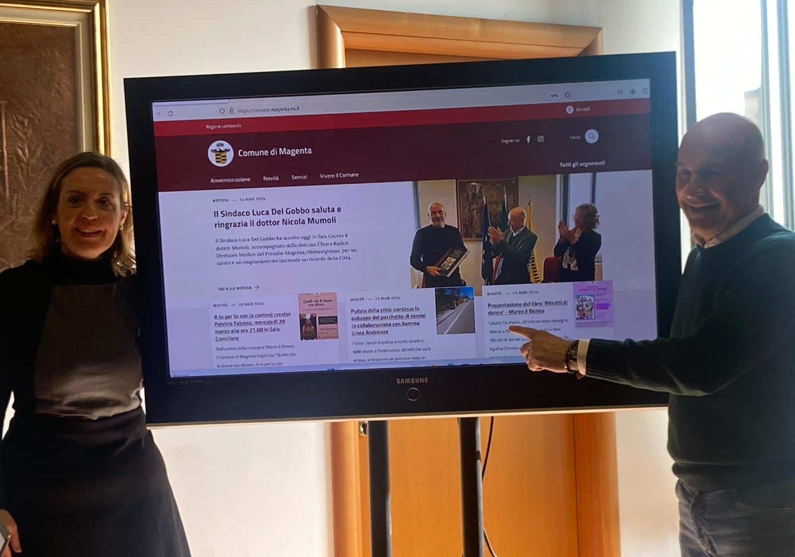 Magenta: presentato il nuovo sito del Comune. Più vicino ai cittadini e alle loro esigenze