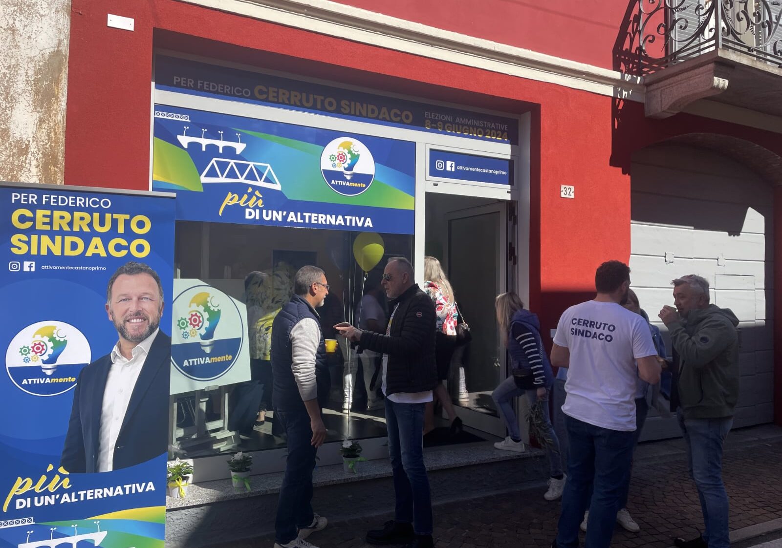 Castano Primo, elezioni. ATTIVAMente: più di un’alternativa. Inaugurata la sede elettorale