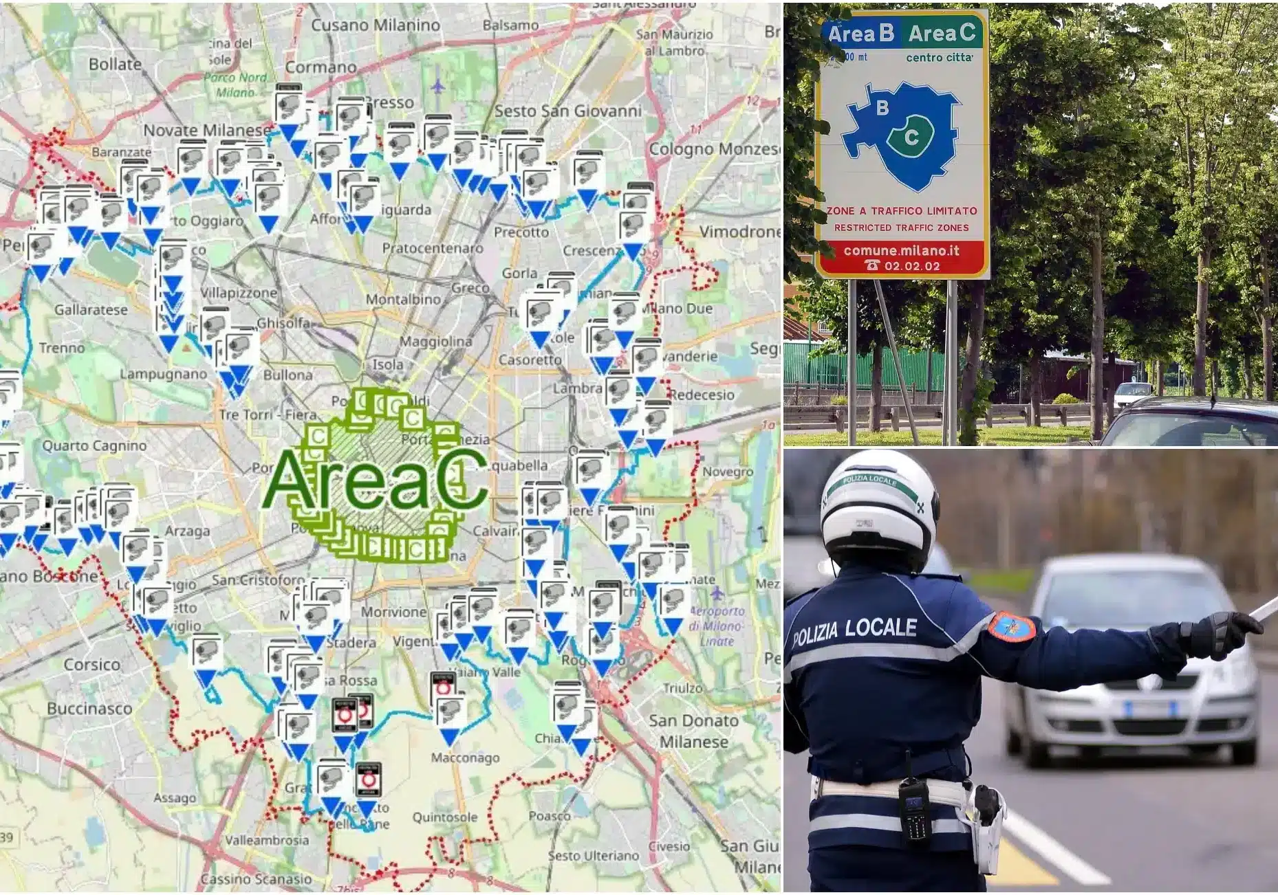 Milano: anche a febbraio calano accessi in area B e C