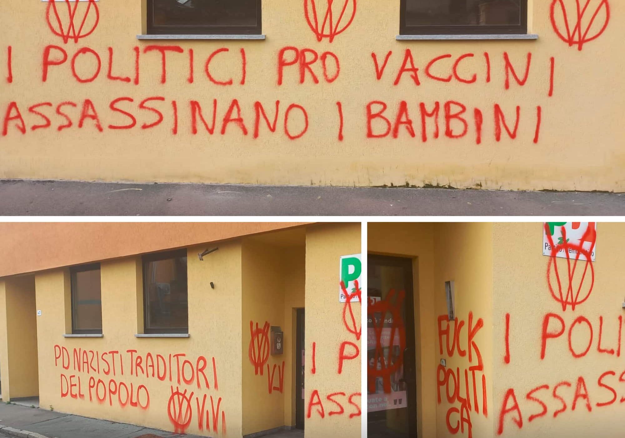 Legnano: vandalizzato circolo del Pd