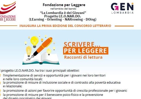 Prima edizione del concorso letterario SCRIVERE … Per Leggere