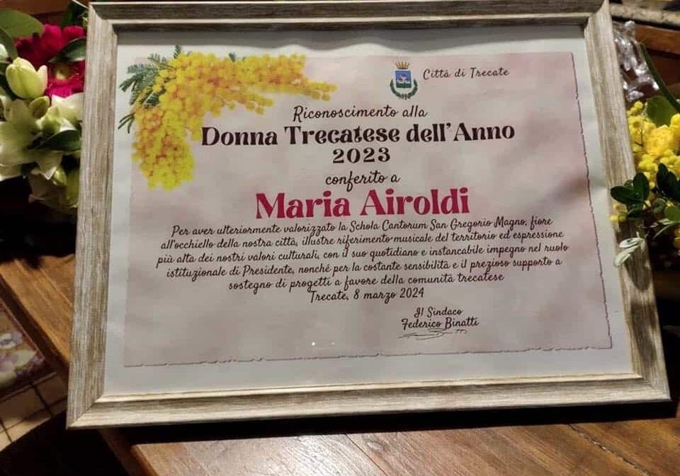 Maria Airoldi è la trecatese dell’anno