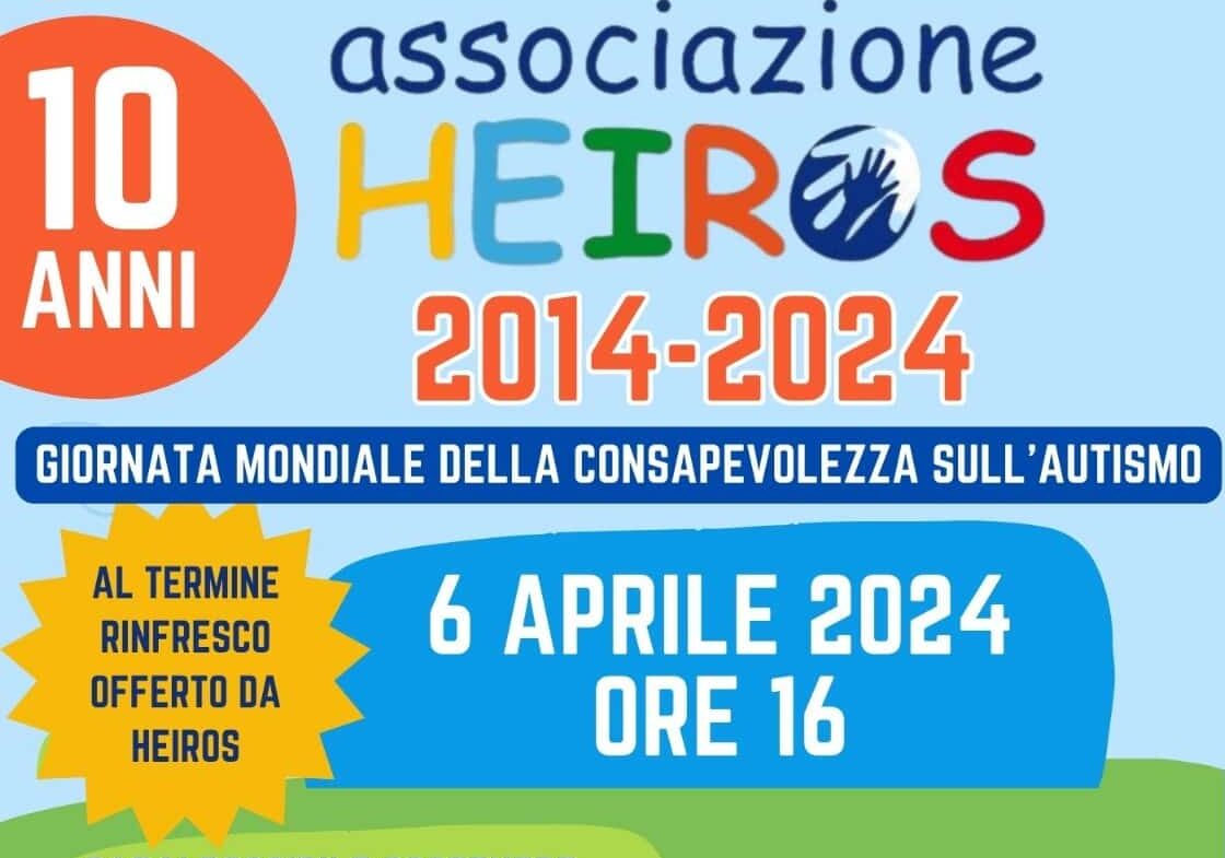 Abbiategrasso, sabato tutti insieme con Heiros nella lotta all’Autismo: da 10 anni in prima fila