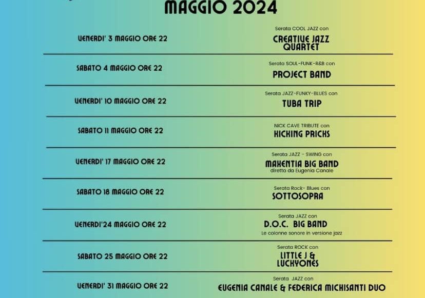 Maxentia Big Band e Ideal Magenta: sarà un maggio ancora a tutto Jazz