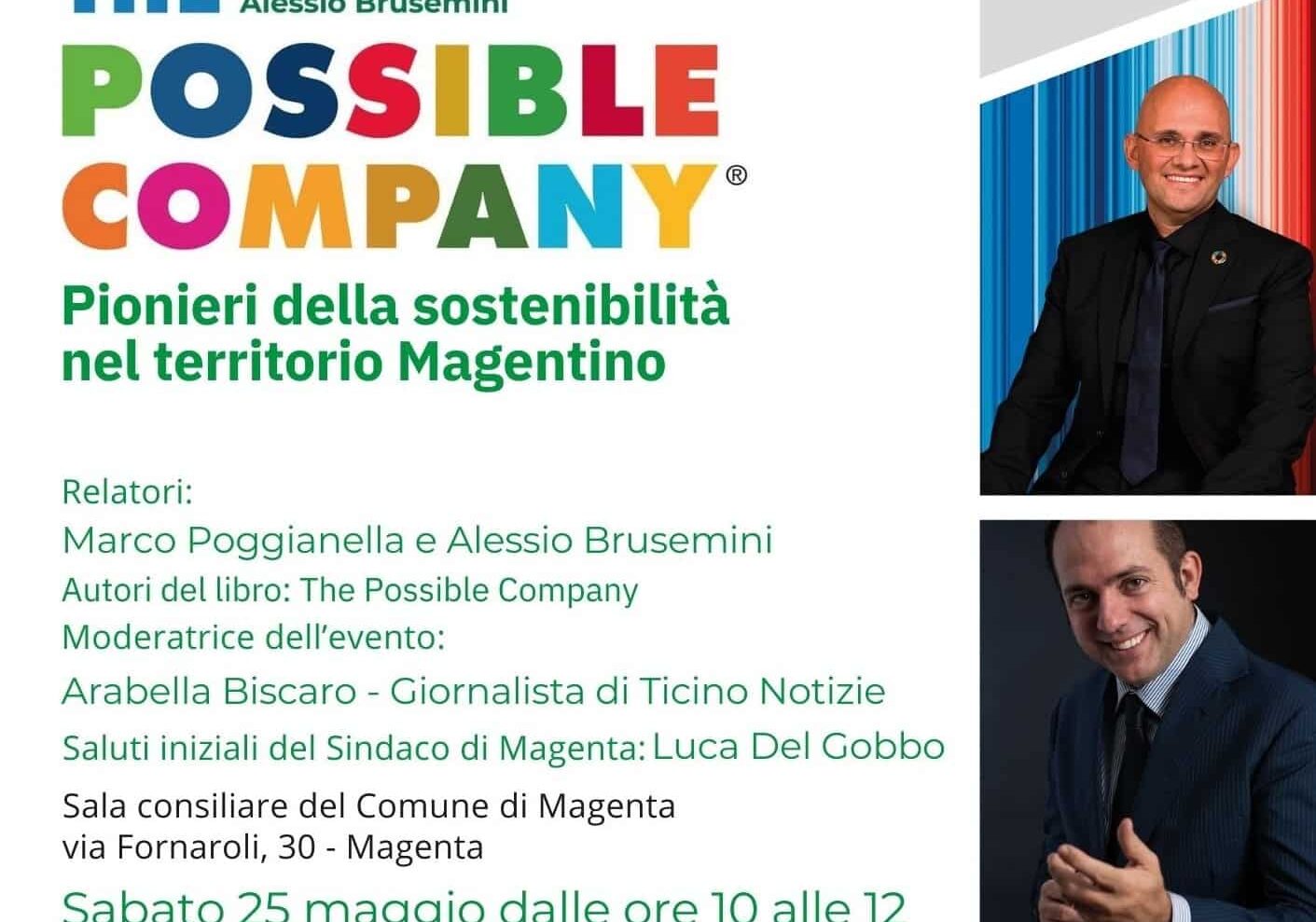 Magenta: sabato 25 maggio un incontro sulla sostenibilità. Ancora TN media partner con lo Studio Mainini & Associati