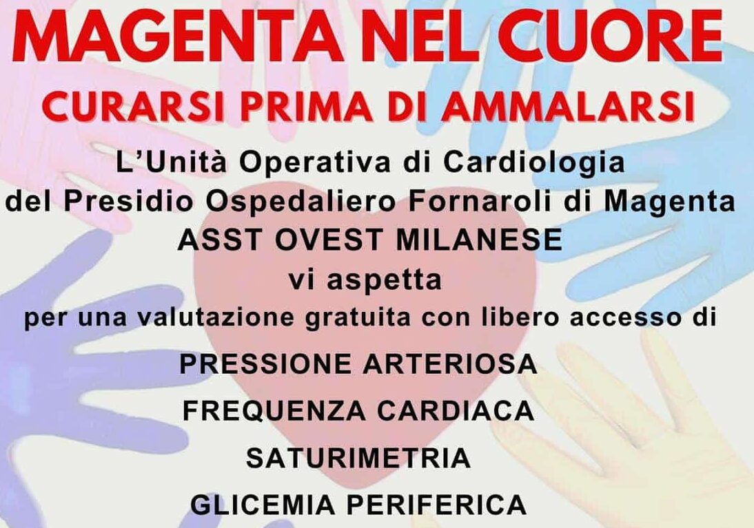 “Nel Cuore di Magenta: curarsi prima di ammalarsi”. Domani mattina in piazza Liberazione