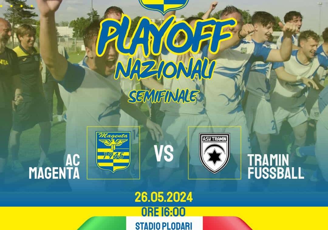 Calcio Play Off, Magenta: cresce l’attesa per la partita di domenica contro il Tramin Fussball