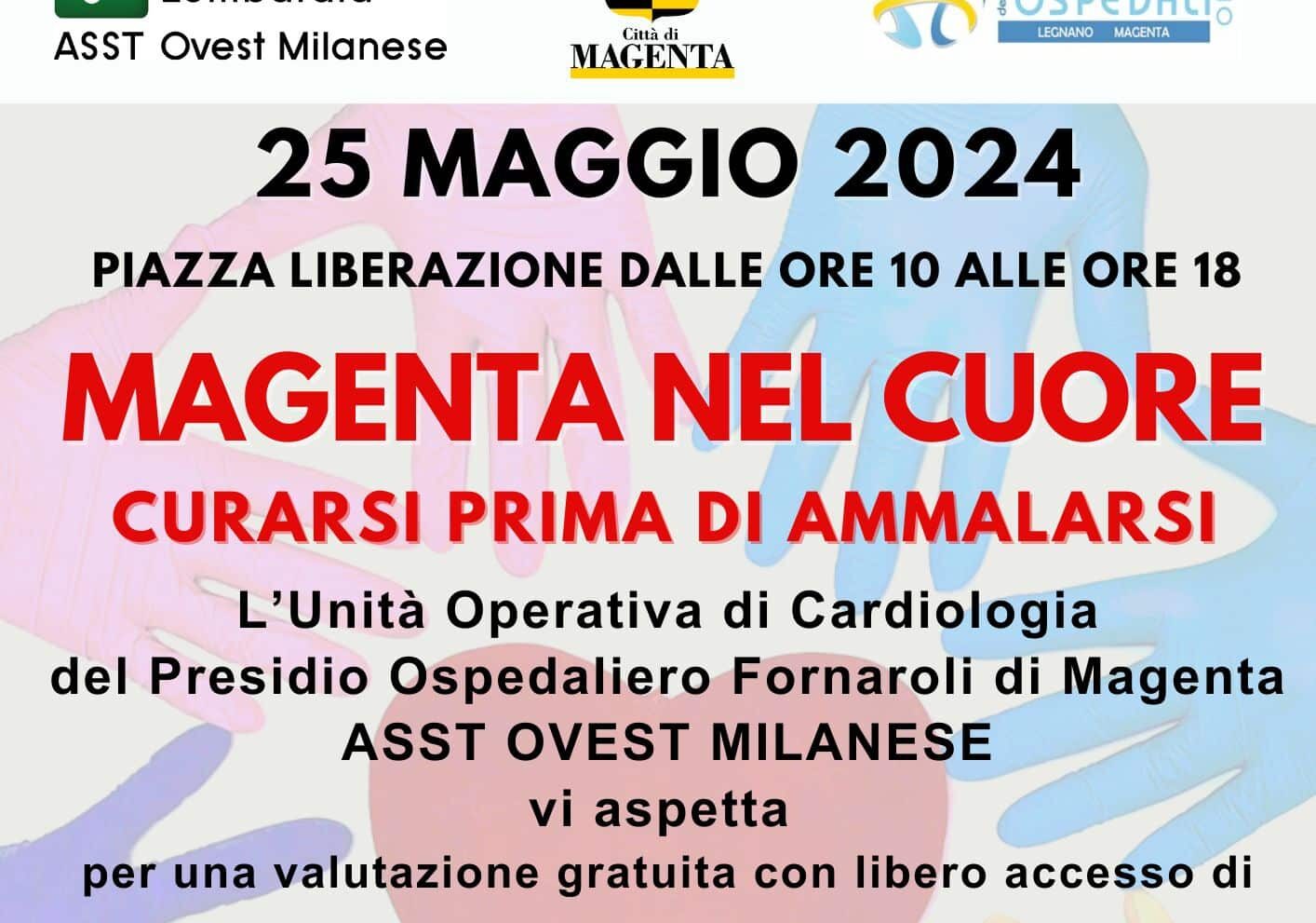 “Magenta nel cuore”: curarsi prima di ammalarsi. Appuntamento sabato 25 Maggio