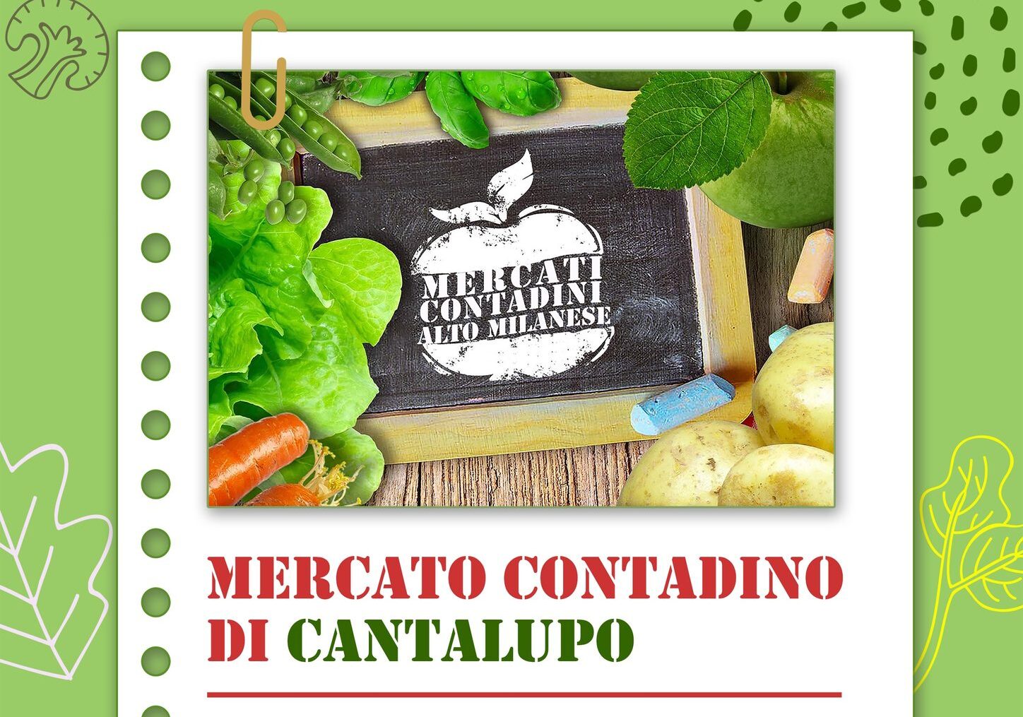 Domenica 2 giugno, Mercato Contadino a Cantalupo