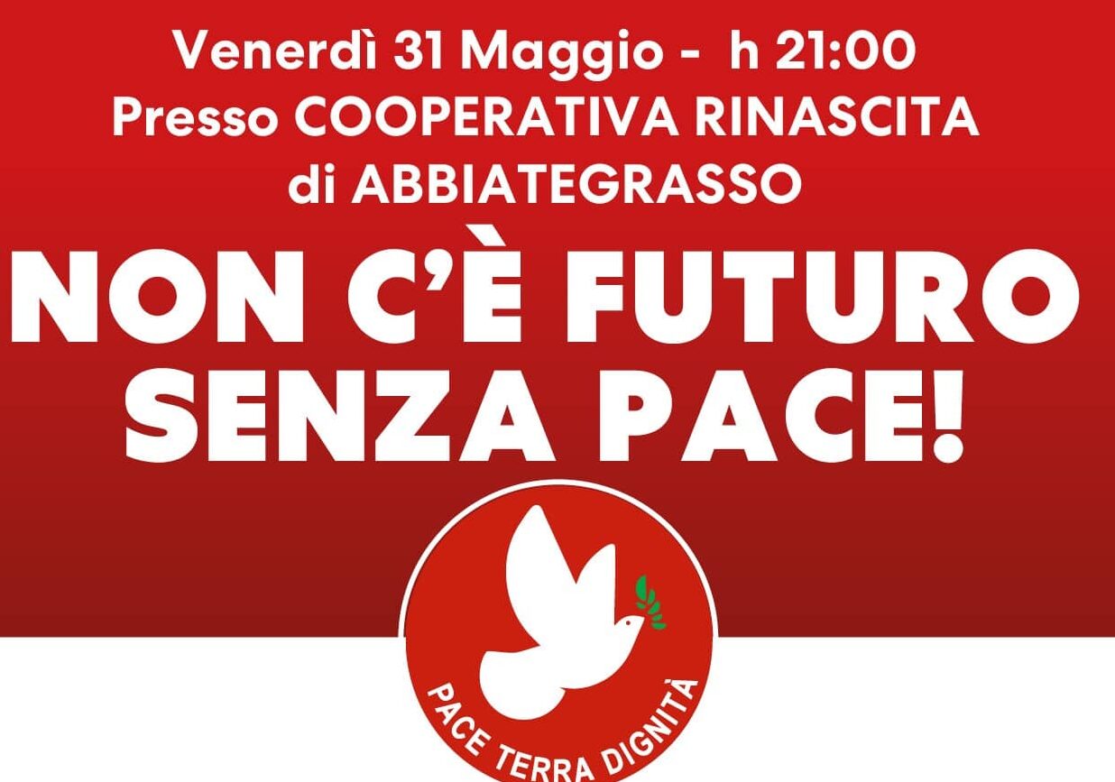 Pace Terra Dignità, incontro ad Abbiategrasso il 31 maggio