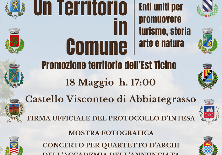 Abbiategrasso: 21 Comuni firmano il Protocollo d’intesa per la promozione del territorio