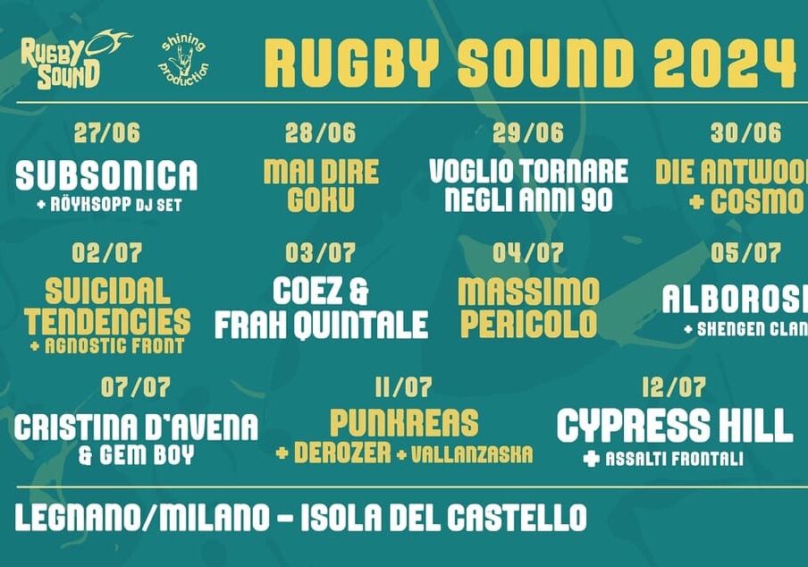 Rugby Sound Festival: si scaldano i motori…e le casse