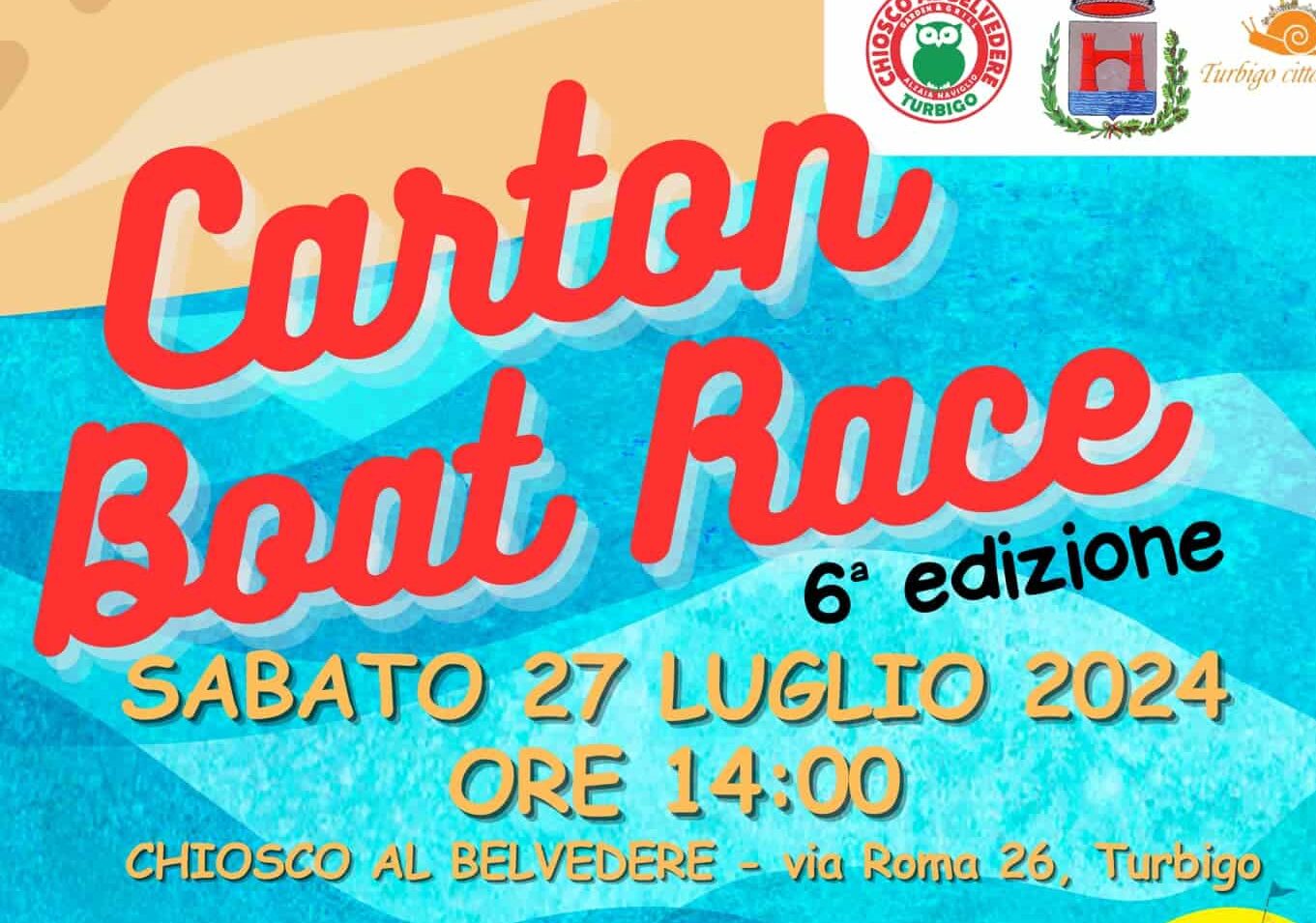 Carbon Boat Race numero 6, appuntamento sabato a Turbigo