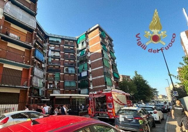 Incendio a Cinisello Balsamo: in salvo uomo, due bambini e  un cane