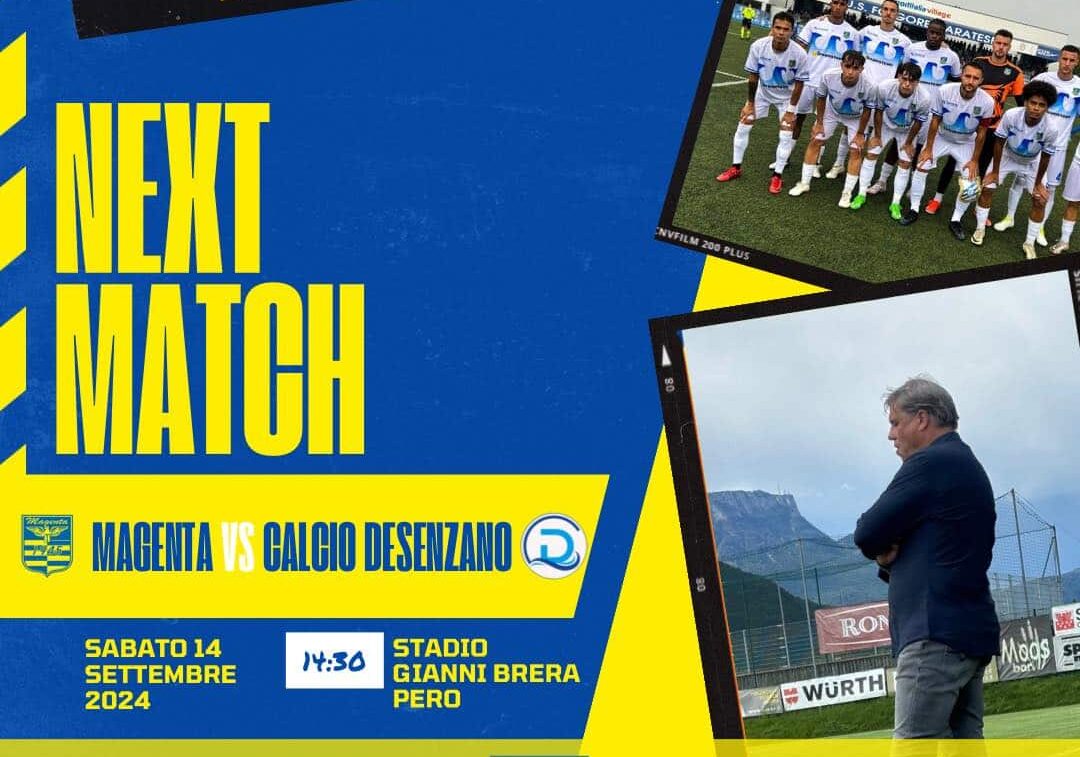 Calcio. Il Magenta di Mister Lorenzi domani torna in campo al ‘Gianni Brera’ di Pero