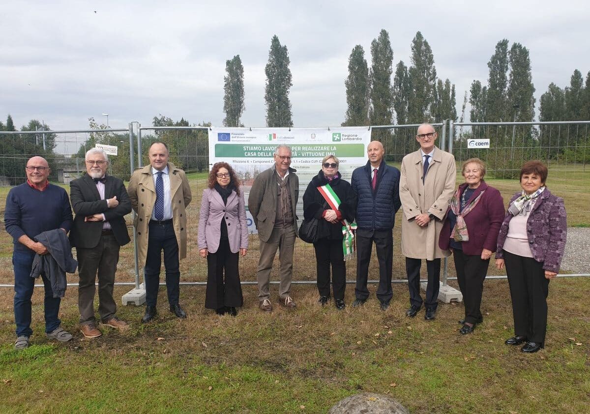 Vittuone: inaugurato il cantiere della casa della comunità, sarà pronta nel mese di luglio 2025