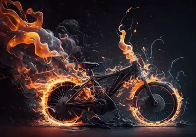 Rho, prende fuoco bici elettrica sul treno