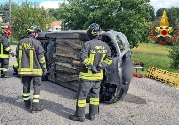 Gallarate, 86enne ferito in incidente stradale