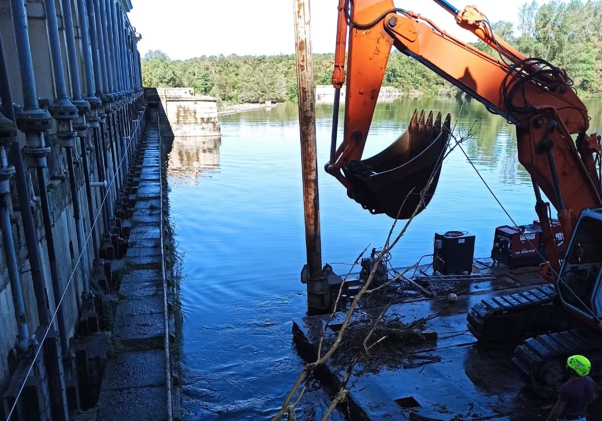 Somma Lombardo: dopo le piene si lavora all’opera di presa del Panperduto