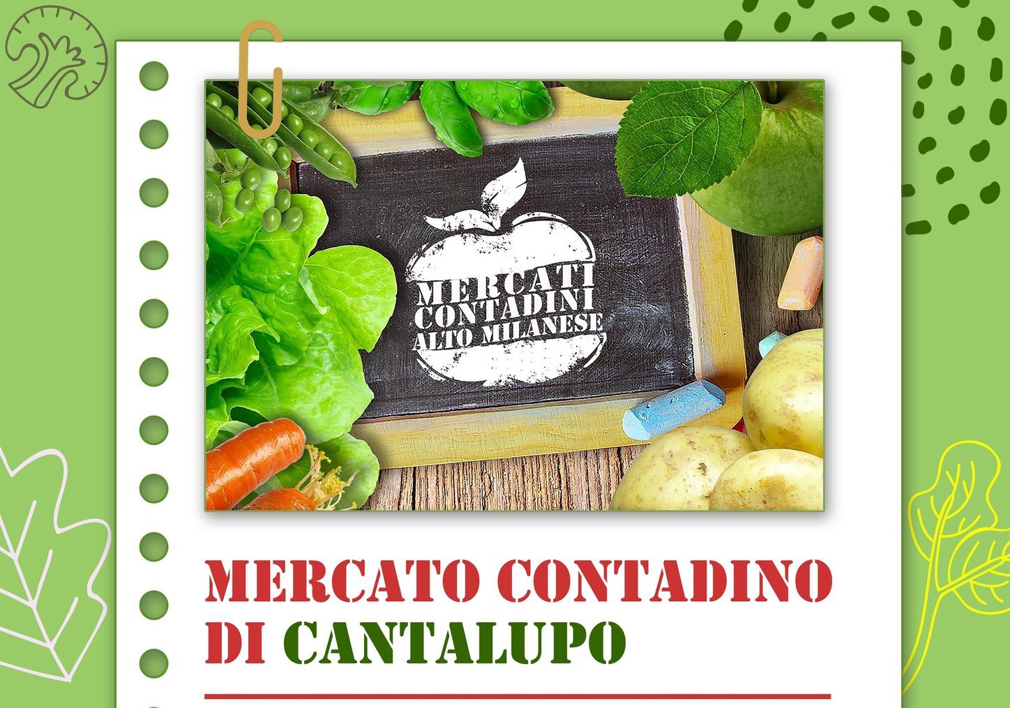 Domenica 3 novembre, Mercato Contadino a Cantalupo