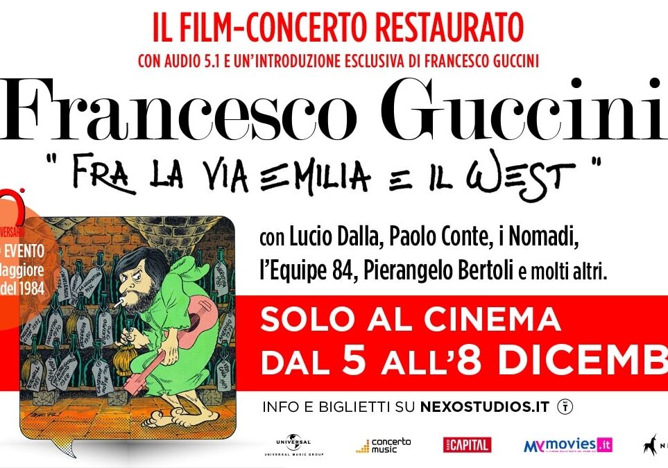 “Fra la via Emilia ed il West” – Concerto del 1984 a Bologna di Guccini al CinemaTeatro Nuovo di Magenta. Solo il 5 dicembre