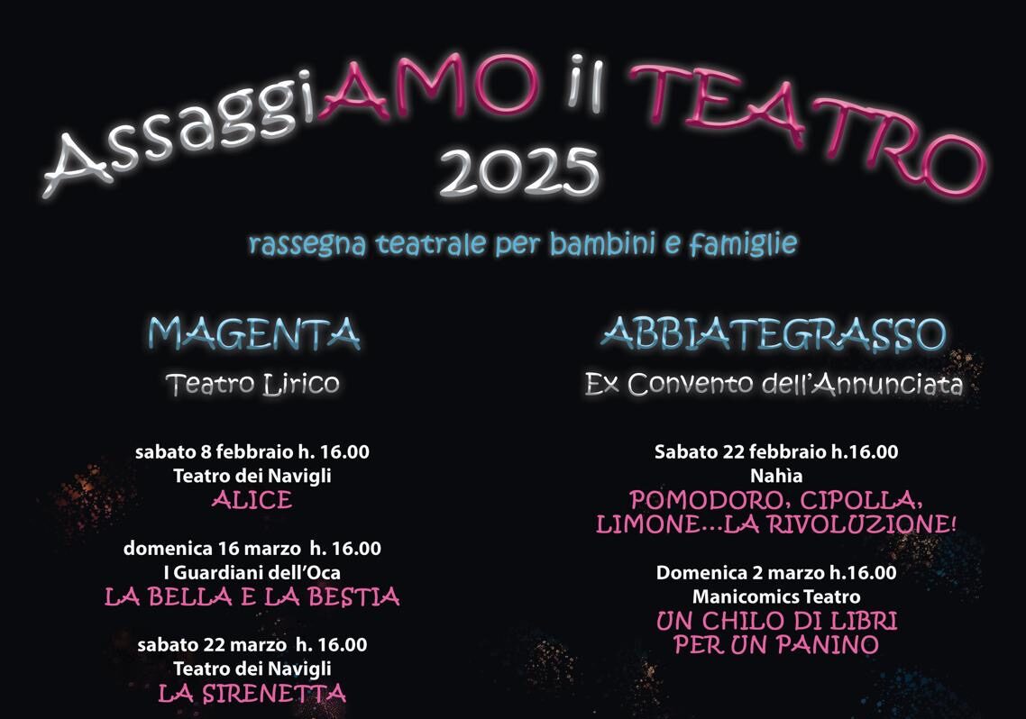 Magenta e Abbiategrasso. Riparte l’attesissima rassegna di Teatro Navigli per i più piccoli