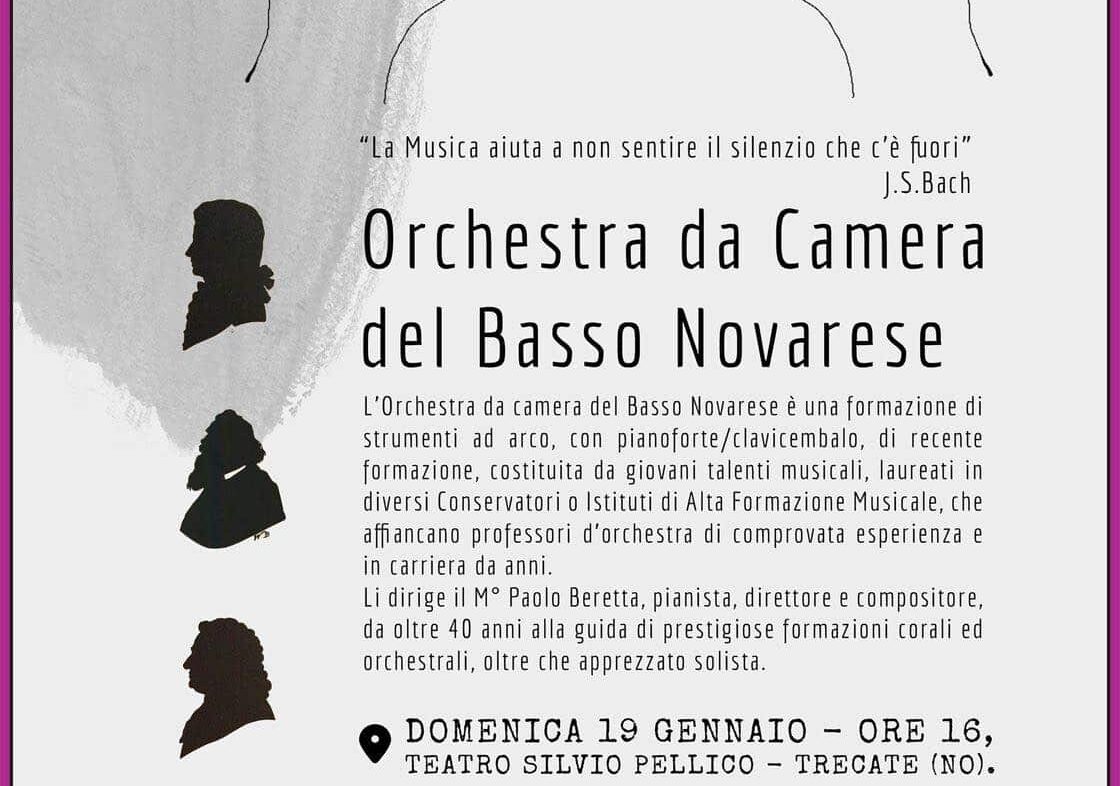 “Sipario aperto su Trecate”: il 19 gennaio l’Orchestra da camera del Basso Novarese