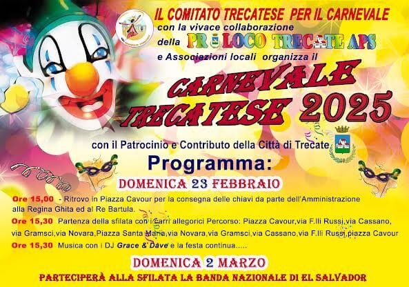 La Città si prepara al “Gran Carnevale Trecatese” tra novità e tradizione