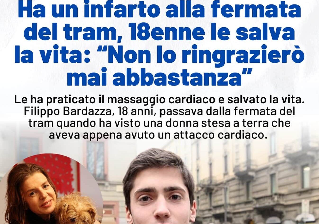 Giovane salva donna da infarto in Stazione Centrale
