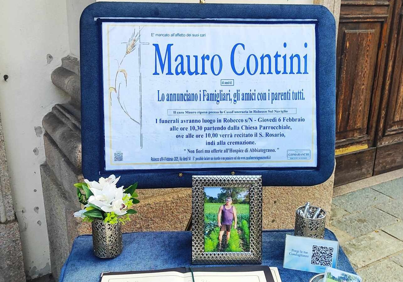 Robecco: l’ultimo saluto a Mauro Contini, coi suoi trattori e i suoi amati  ‘paisan’