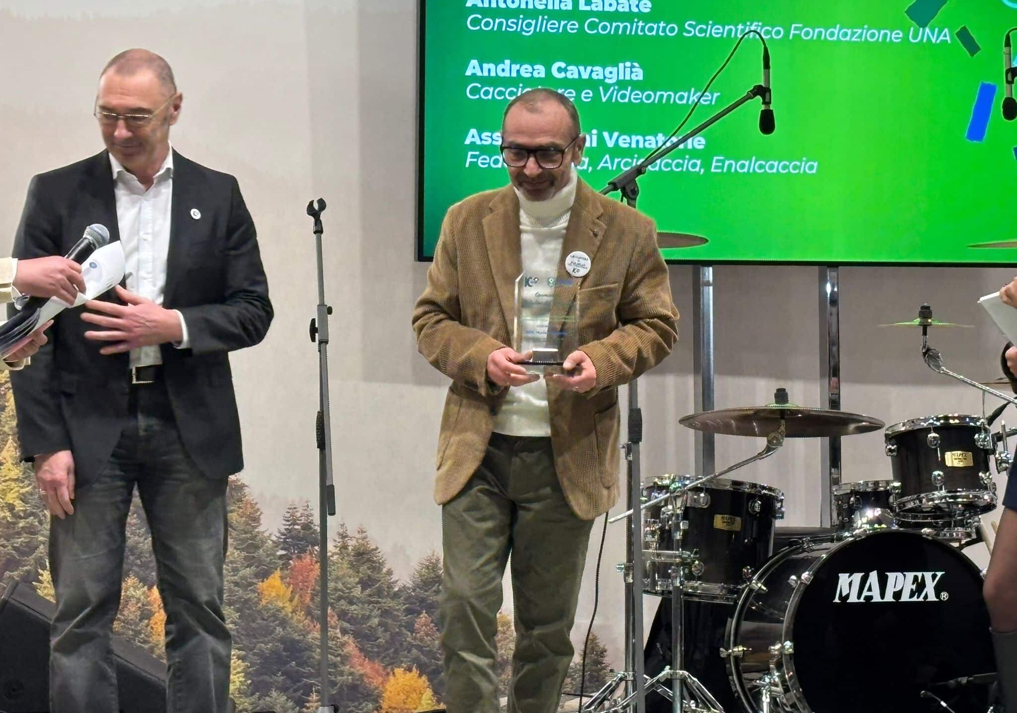 Vincenzo Allegretti-Federcaccia Magenta- premiato da Fondazione Una a Verona